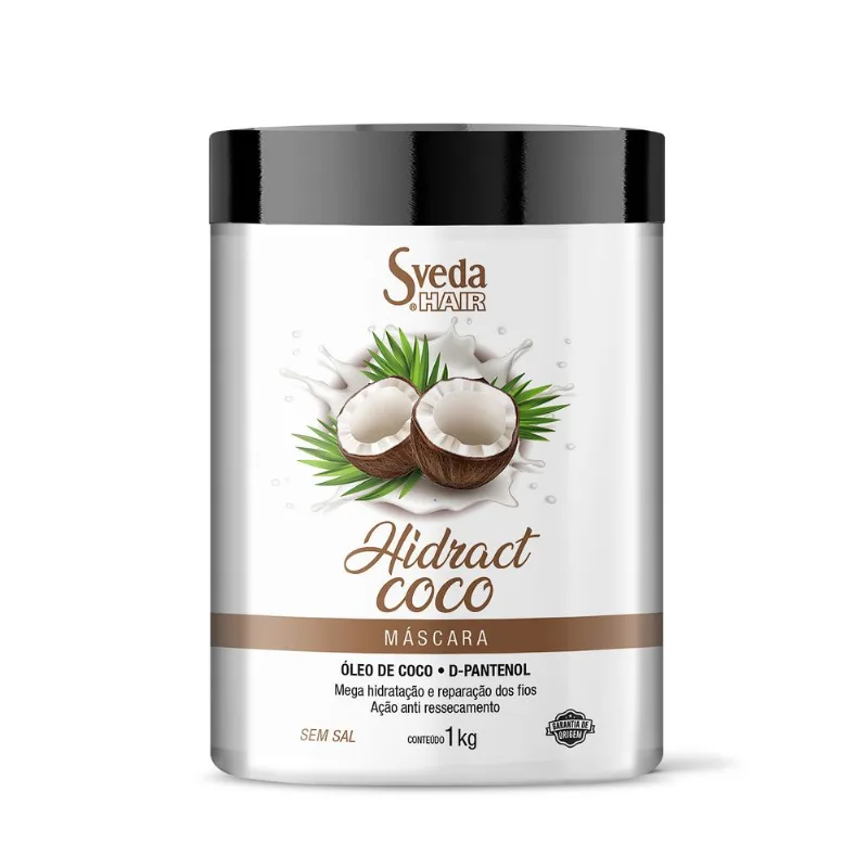 Máscara Capilar Sveda Hair Hidract Coco 1kg M?scara Capilar Sveda Hair Coconut ?leo de Coco e D-Pantenol 1kg