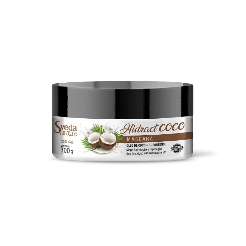 Máscara Capilar Sveda Hair Hidract Coco 300g M?scara Capilar Sveda Hair Coconut ?leo de Coco e D-Pantenol 300g
