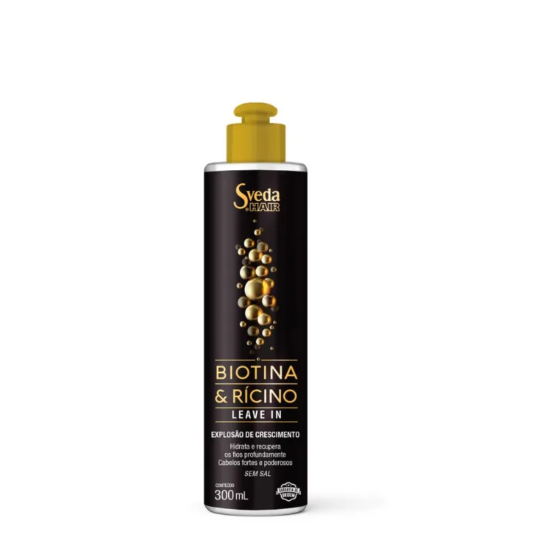 Leave In Sveda Hair Biotina e Rícino 300ml Leave In Sveda Hair Biotina e R?cino 300ml