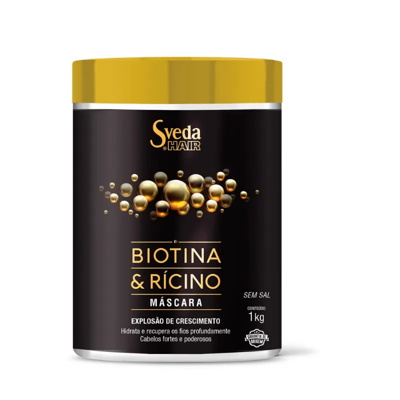Máscara Capilar Sveda Hair Biotina e Rícino 1kg M?scara Capilar Sveda Hair Biotina e R?cino 1kg