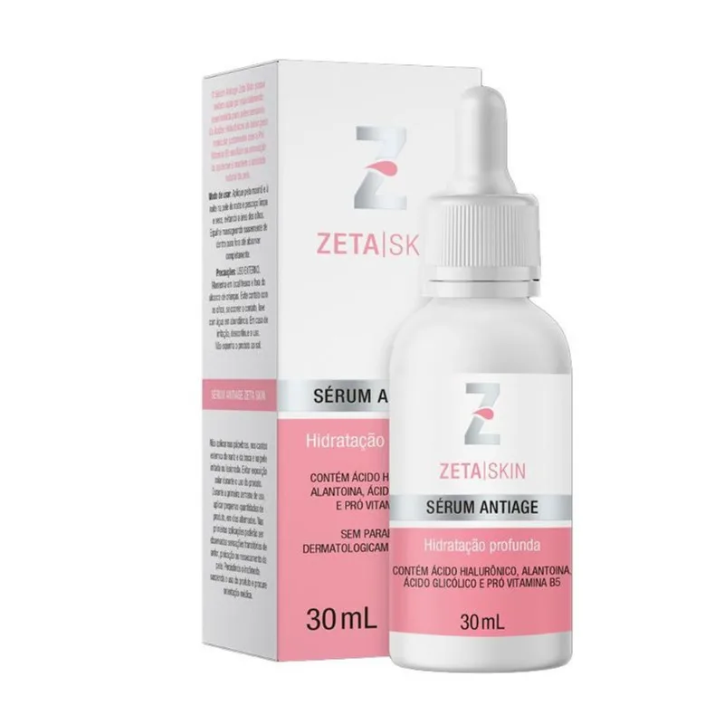 Sérum Antiage Zeta Skin Hidratação Profunda 30ml