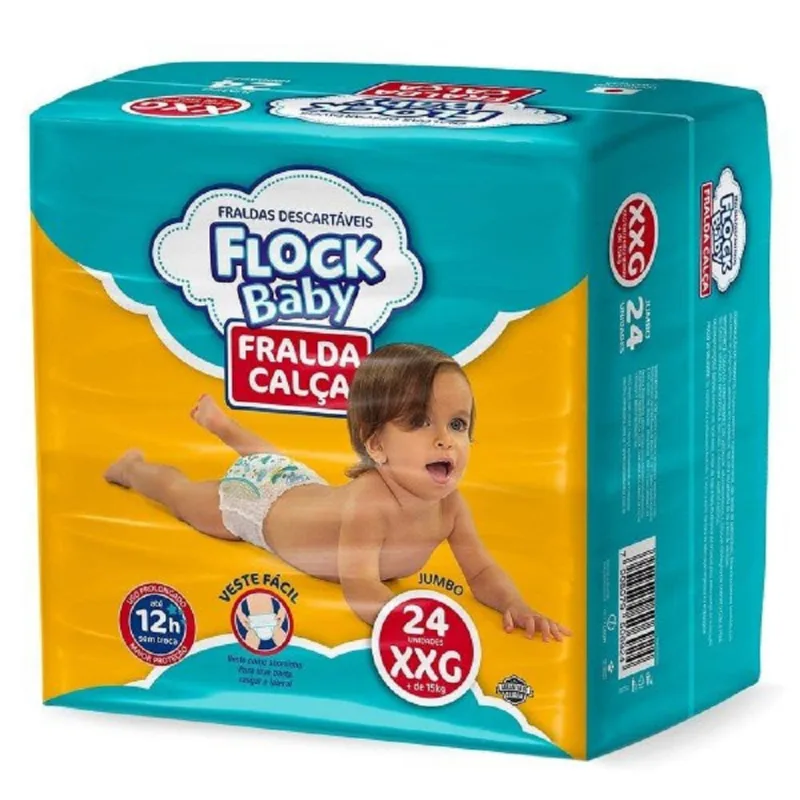 Fralda Flock Baby Calça XXG 24 Unidades - Flock Baby - Bebês