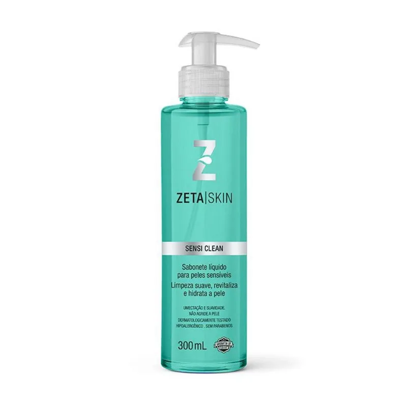 Sabonete Líquido Zeta Skin Sensi Clen Pele Sensível 300ml