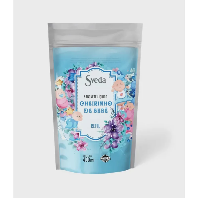 Sabonete Líquido Sveda Cheirinho de Bebê 400ml