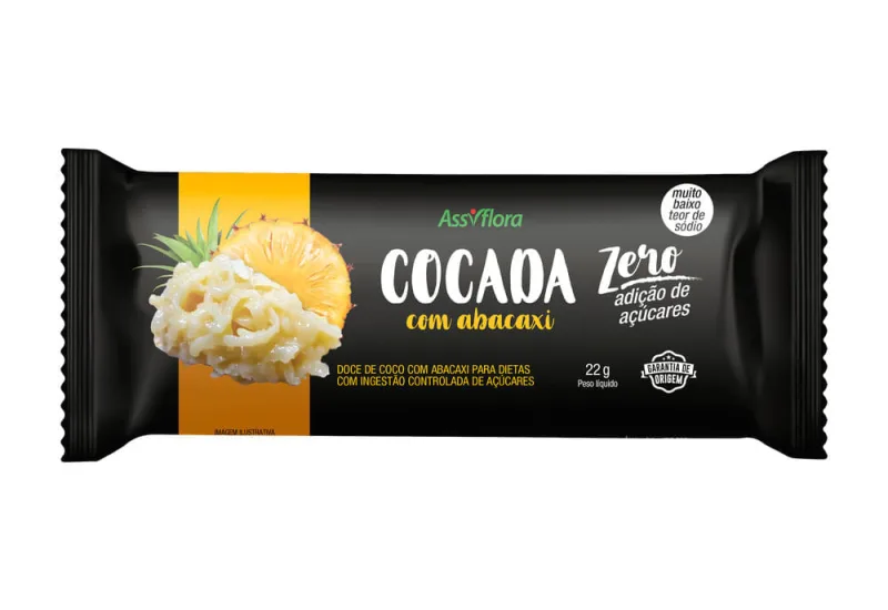 Assiflora Cocada C/ Abacaxi 22g - Não Informado - Mercearia
