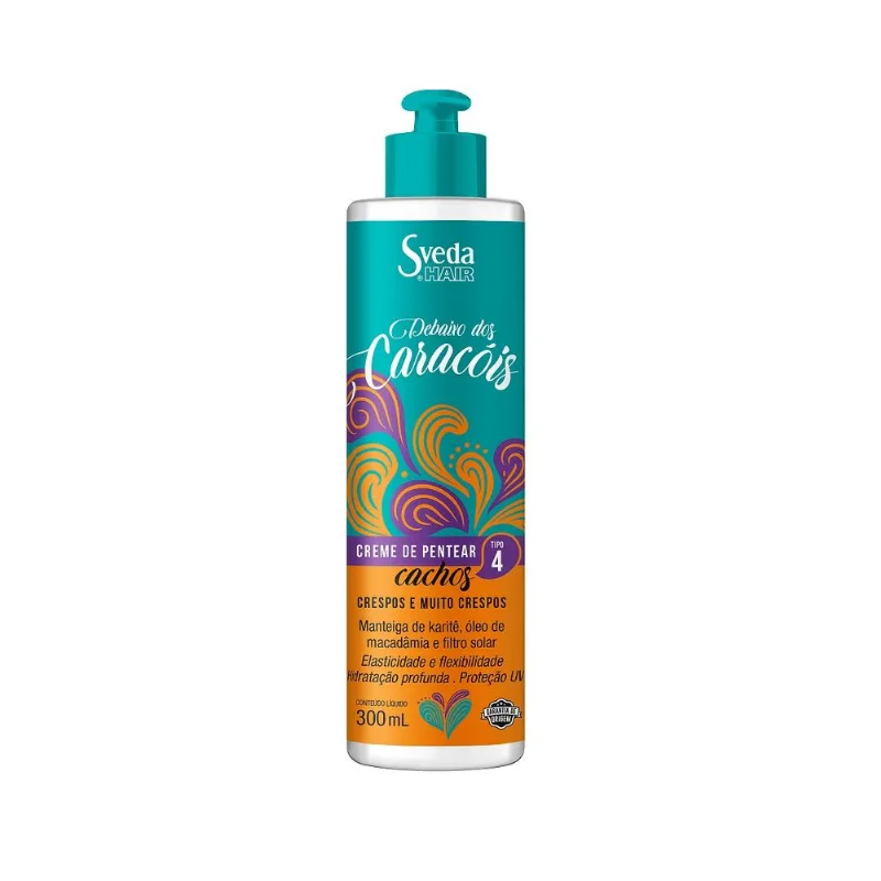 Creme de Pentear Sveda Hair Tipo 4 Debaixo dos Caracóis 300ml Creme de Pentear Sveda Hair Tipo 4 Debaixo dos Carac?is 300ml