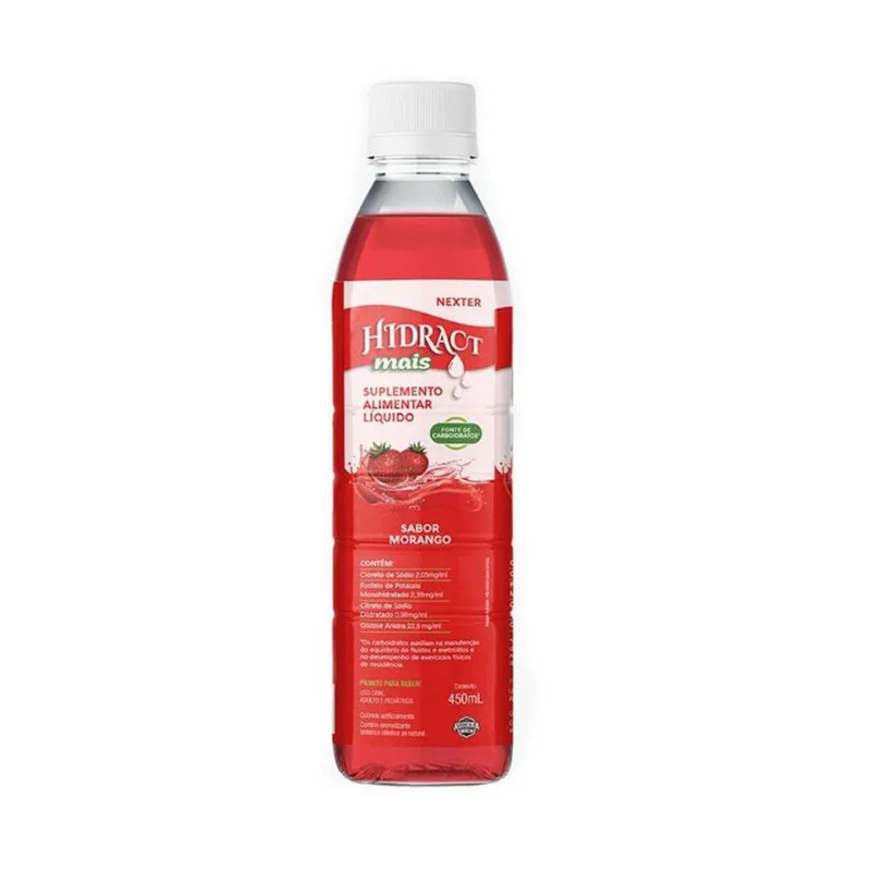 Reidratante Oral Nexter Hidract Mais Sabor Morango 500ml