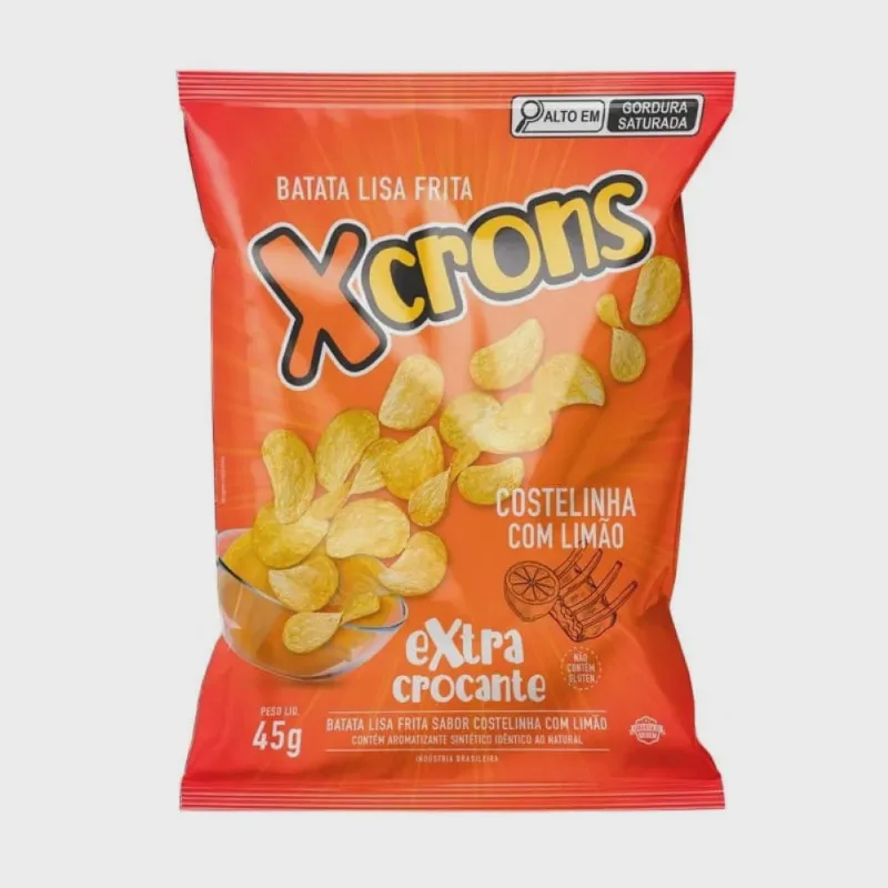 Batata Xcrons Lisa 45g Costelinha Com Limão