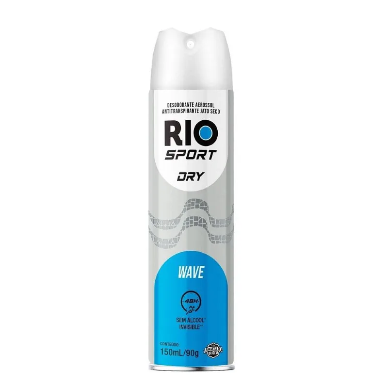 Antitranspirante Aerossol Wave Rio Sport 48 Horas 150ml