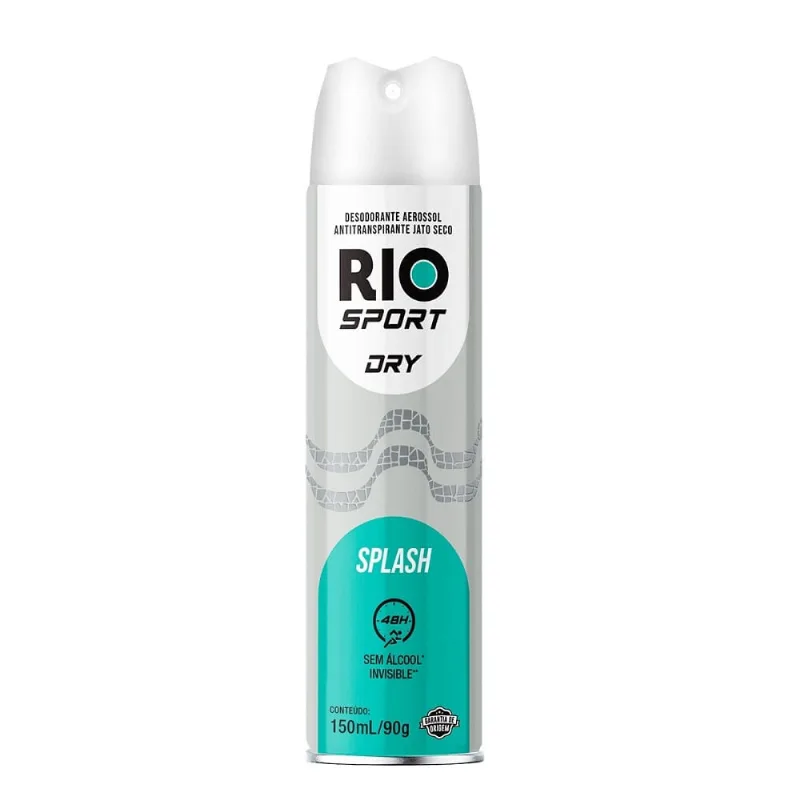Antitranspirante Aerossol Splash Rio Sport 48 Horas 150ml