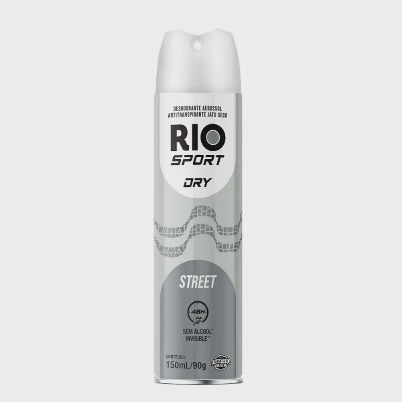Antitranspirante Aerossol Dry Street Rio Sport 48 Horas 150ml
