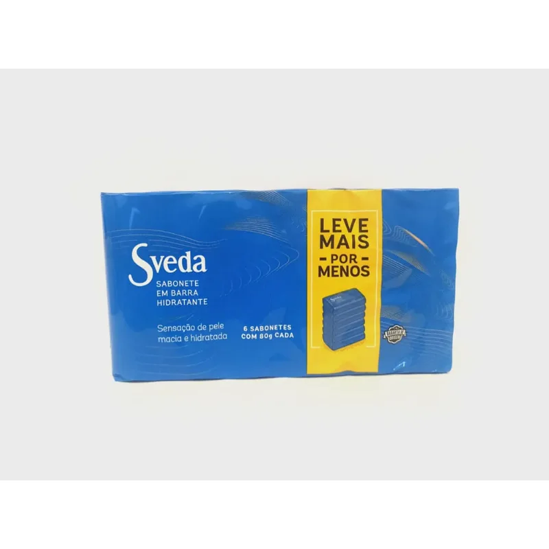 Sabonete Barra Sveda 80g 6 Unidades