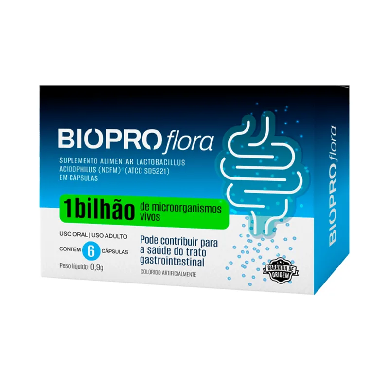 Suplemento Alimentar Bioproflora 6 Cápsulas