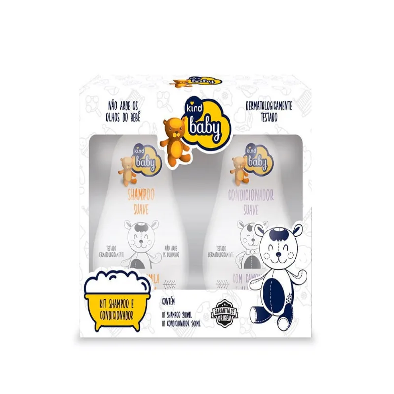 Kit Shampoo + Condicionador Kind Baby Com 200ml Cada