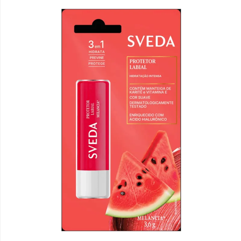 Protetor Labial Sveda Melancia 3,6g