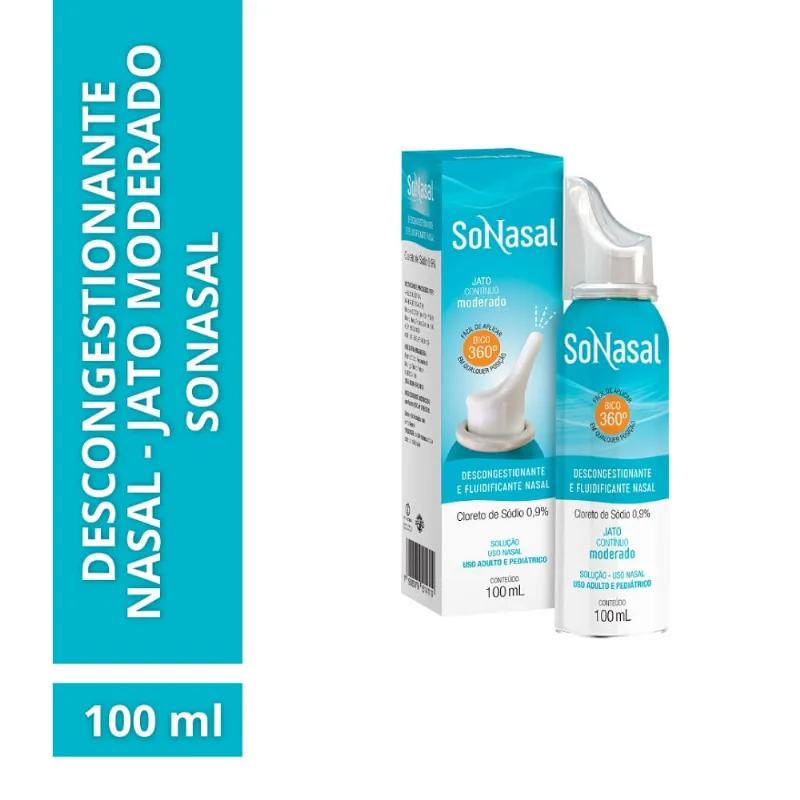 Descongestionante Nasal Sonasal Jato Contínuo Moderado 100ml