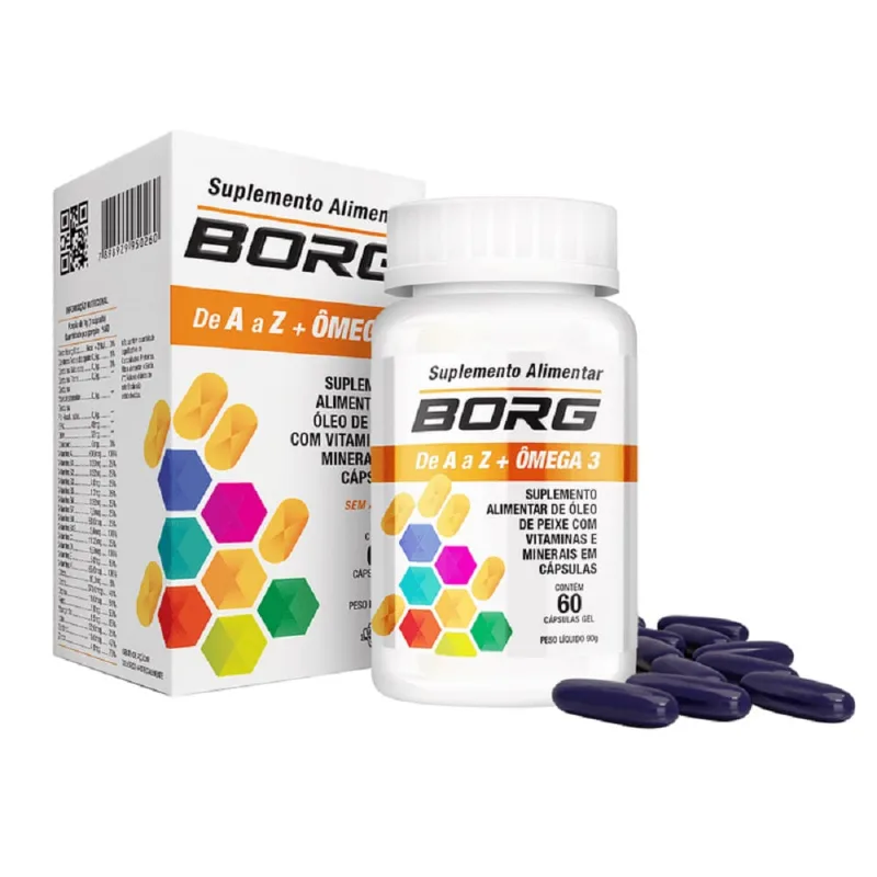 Borg A A Z+ômega 3 1000mg 60 Cápsulas