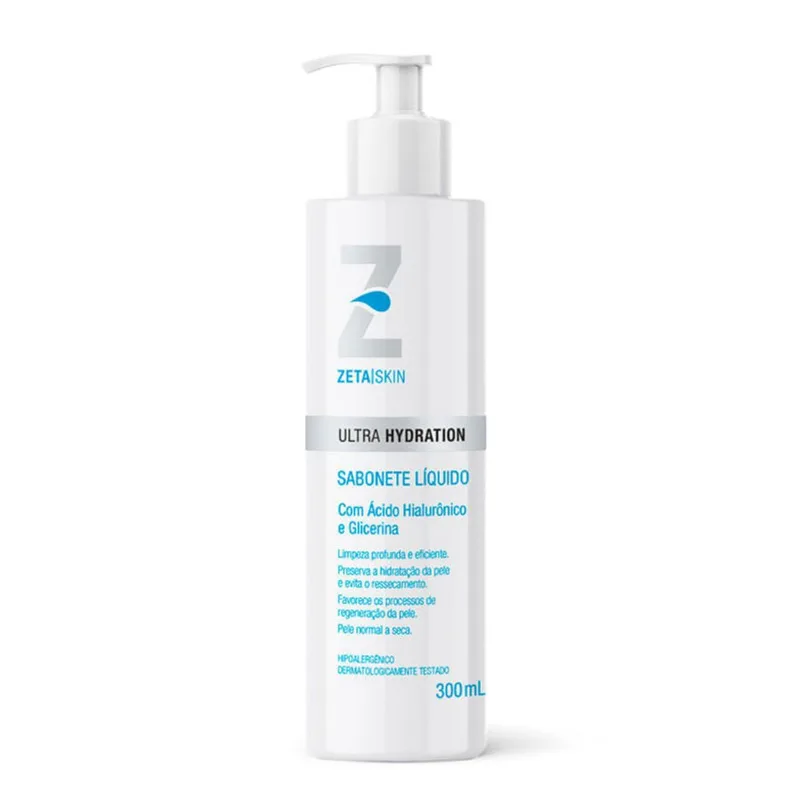 Sabonete Líquido Facial Zeta Skin Ultra Hydration Pele Normal a Seca 300ml
