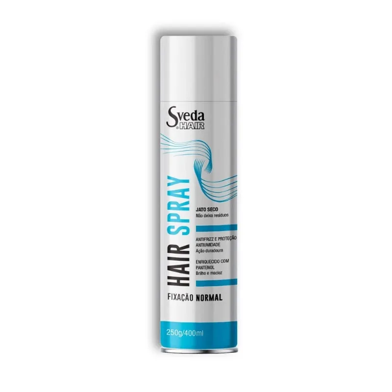 Fixador de Cabelo Hair Spray Sveda Fixação Normal 400ml