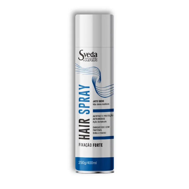 Fixador de Cabelo Hair Spray Sveda Fixação Forte 400ml
