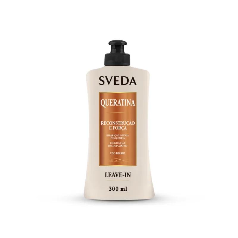 Leave-In Sveda Hair Queratina Reconstrução e Força 300ml