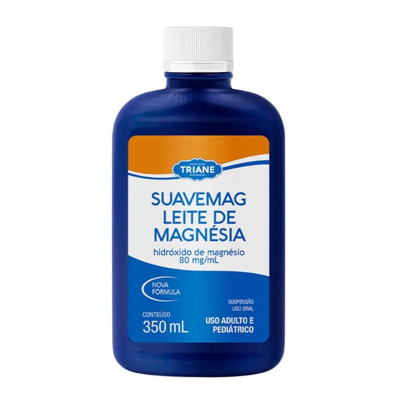 Leite de Magnésia Triane Suavemag Suspensão Oral Sabor Tradicional 350ml