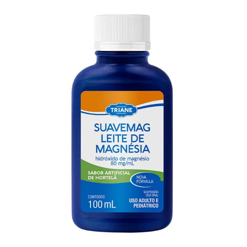 Leite de Magnésia Triane Suavemag Suspensão Oral Sabor Hortelã 100ml