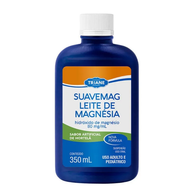Leite de Magnésia Triane Suavemag Suspensão Oral Sabor Hortelã 350ml