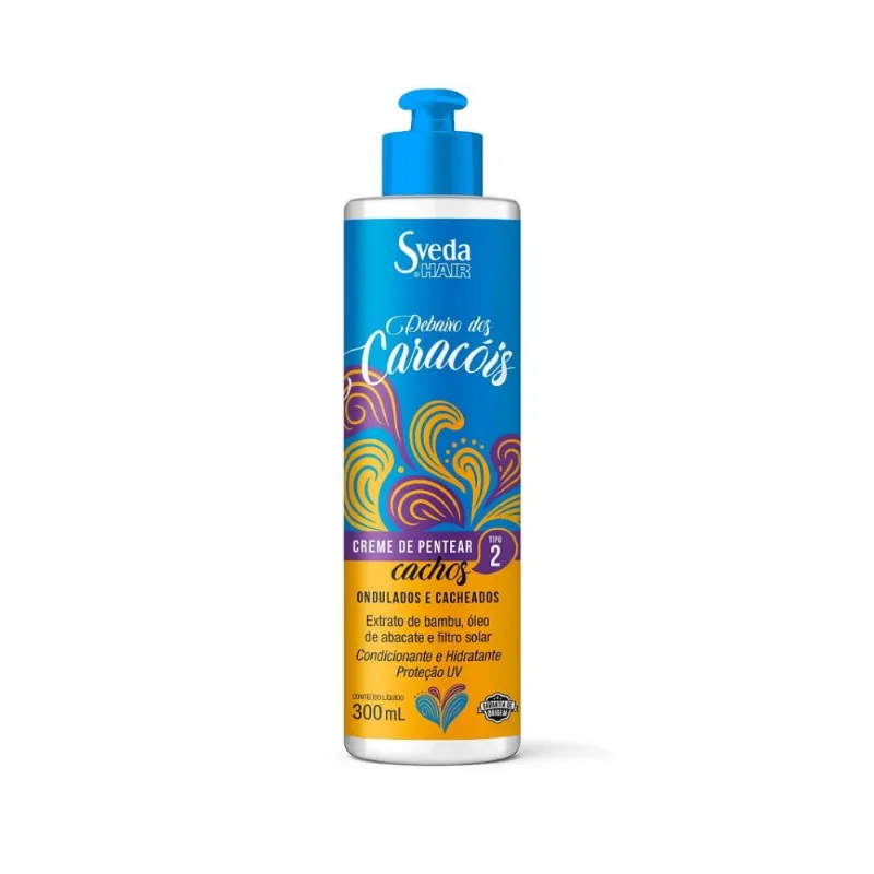 Creme de Pentear Sveda Hair Tipo 2 Debaixo dos Caracóis 300ml