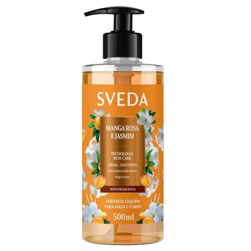 Sabonete Líquido Sveda Manga Rosa e Jasmim 500ml