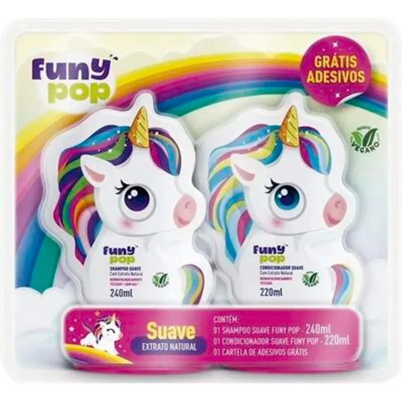 Kit Infantil Unicórnio Shampoo + Condicionador
