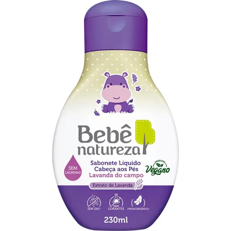 Sabonete Líquido Infantil Bebê Natureza Lavanda 230ml