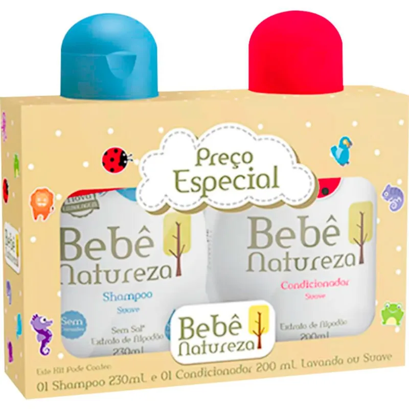 Kit Bebê Natureza Shampoo + Condicionador Suave