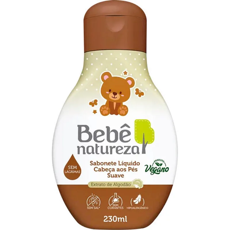 Sabonete Líquido Infantil Bebê Natureza Suave 230ml