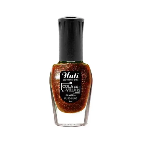 ESMALTE NATI COLA NA VILAR GLITTER PURO LUXO 8ML - GLITTER