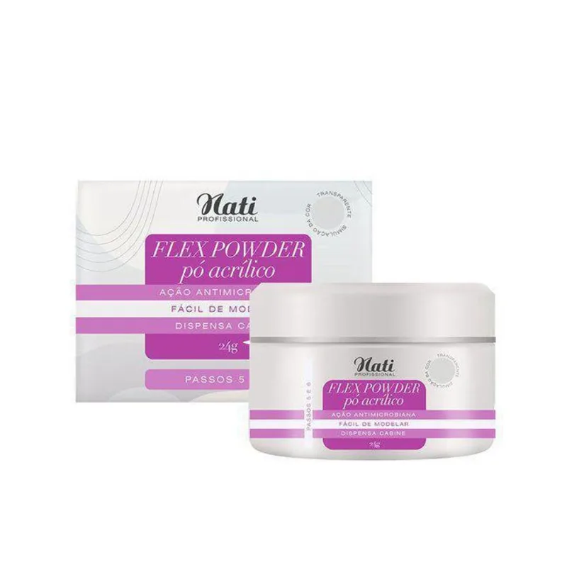 Flex Powder Po Acrilico - Transparente 20G - Nati