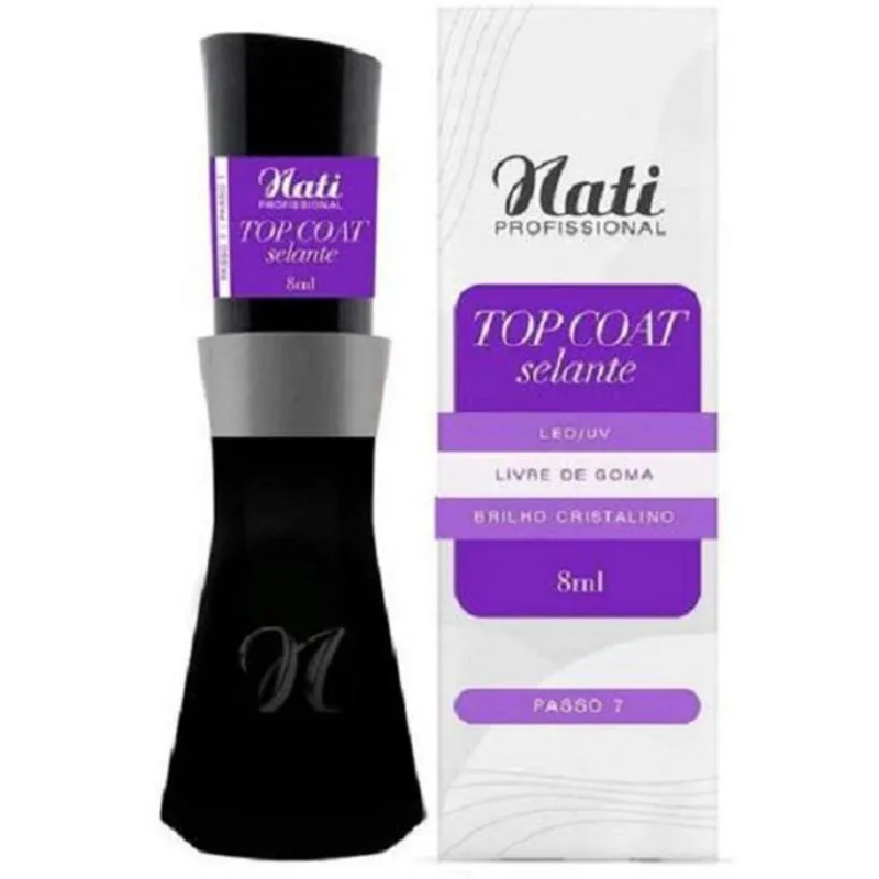 Top Coat Selante 8Ml Led/Uv - Nati Profissional