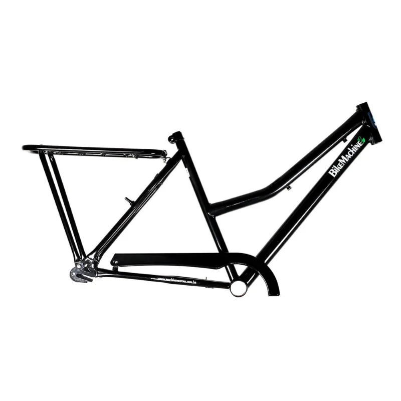 Kit Quadro Bicicleta 26 1.1/2 Aço Retrô Preto