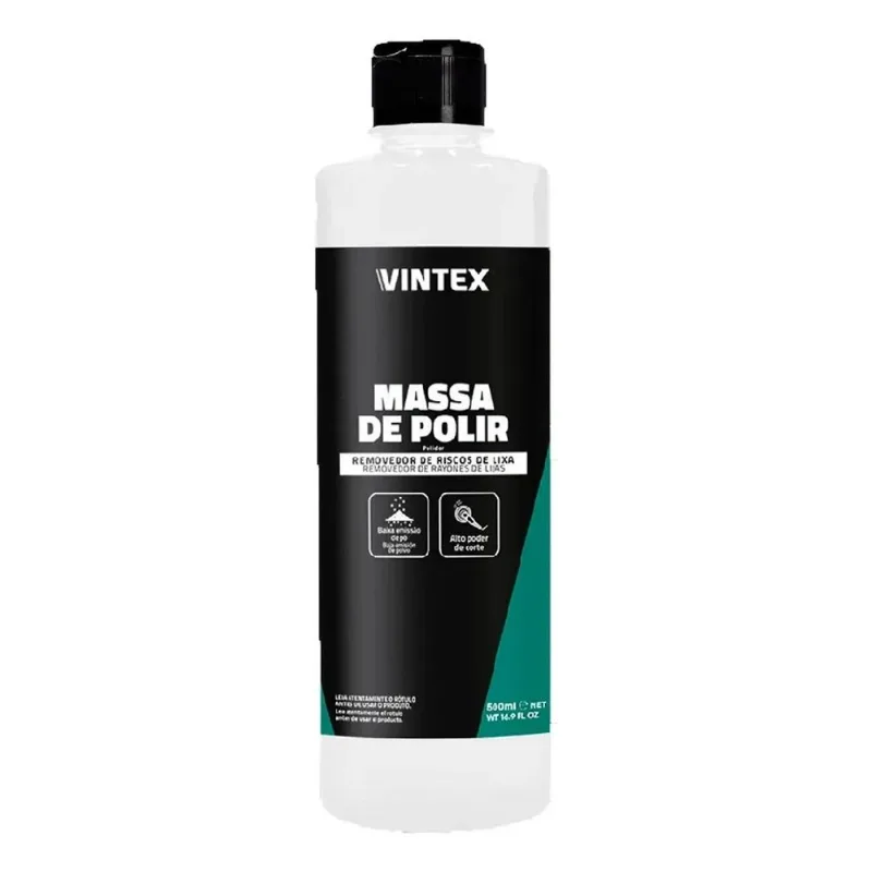 3x Massa De Polir Vintex 590g Polimento Automotivo Corte