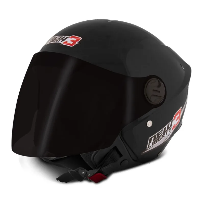 Capacete Moto Aberto Pro Tork New Liberty 3 Three Preto Tamanho 58