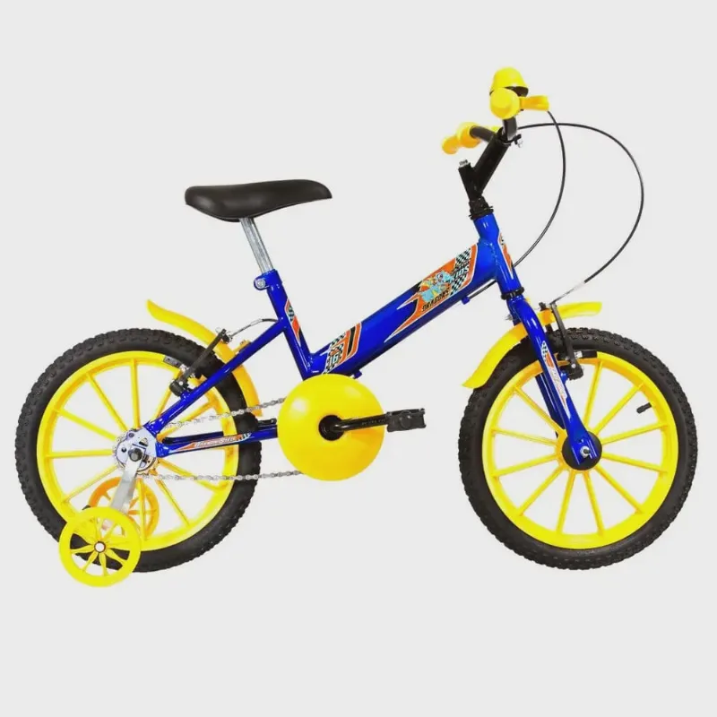 Bicicleta Ultra Kids T Aro 16 Azul E Amarelo - Ultrabike