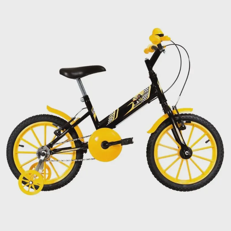 Bicicleta Ultra Kids T Aro 16 Preto E Amarelo - Ultrabike