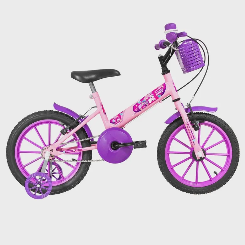 Bicicleta Ultra Kids Aro 16 Rosa Bebê E Lilás - Ultrabike