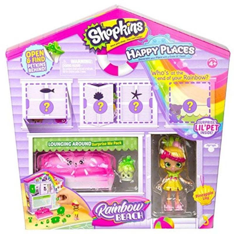 Shopkins Happy Places - Casinha Surpresa - Sala Tropical - Alba Abacaxi - Dtc