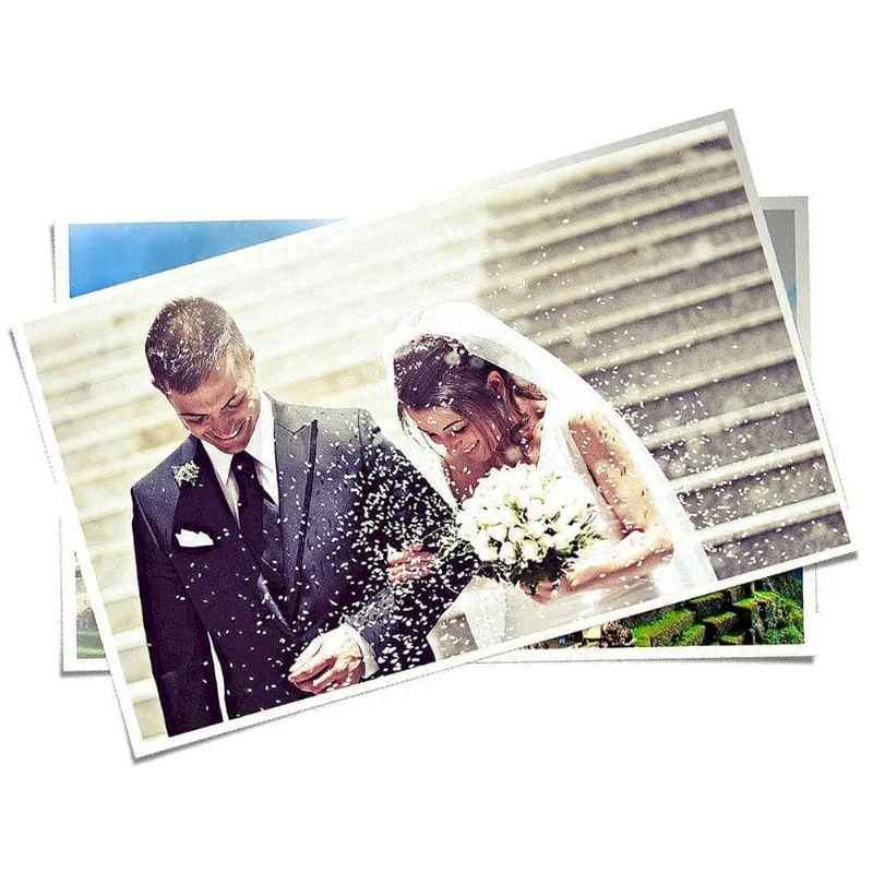 Papel 10x15 cm 230g Fotográfico Glossy Branco Brilhante com 50 folhas