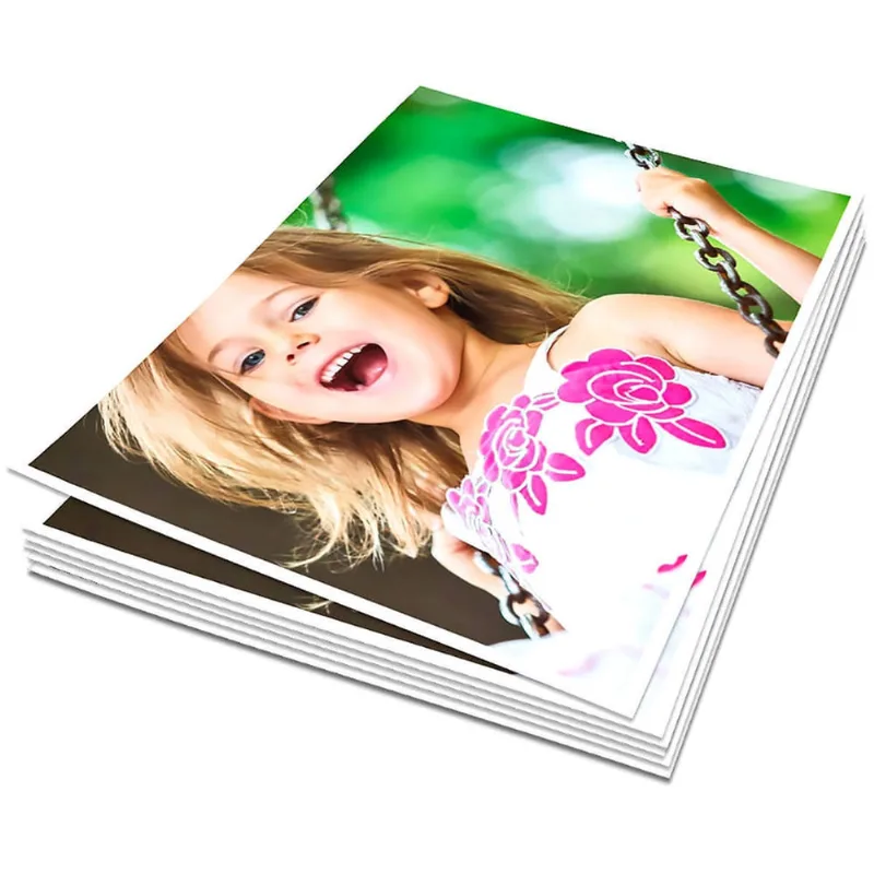 Papel Fotográfico Adesivo 115g A3 297mm x 420mm Glossy Branco Brilhante Mundoware com 20 Folhas