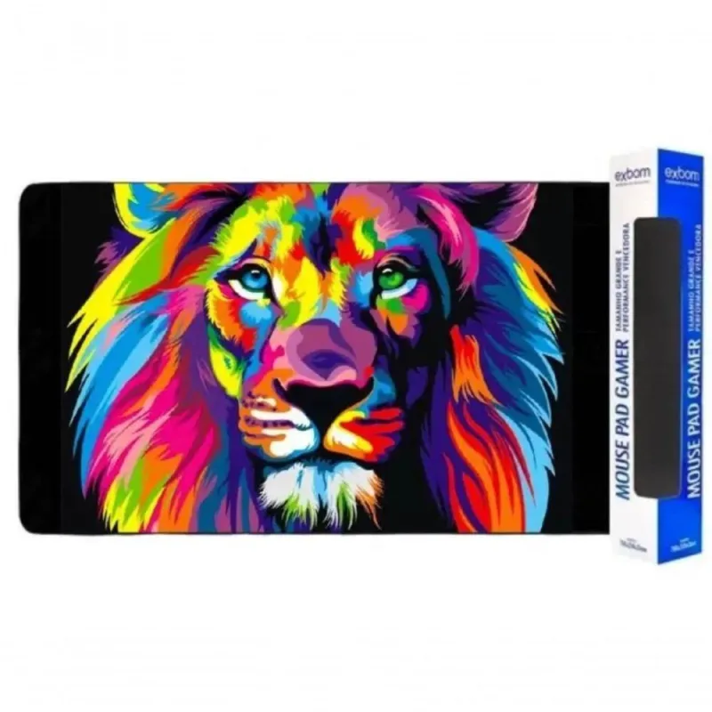 Mouse Pad Gamer Personalizado Extra Grande Leao Broadway - Tamanho Grande - Não Informado - Informática