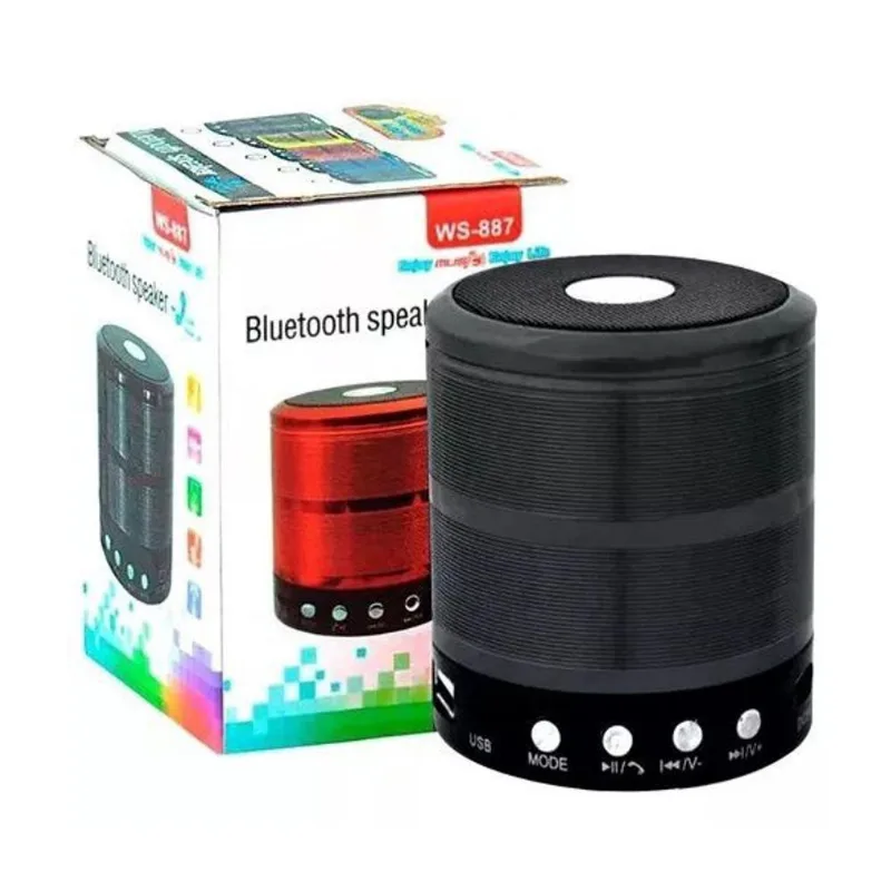 Kit 2 Peças Caixa De Som Bluetooth e Fone Ouvido Bluetooth