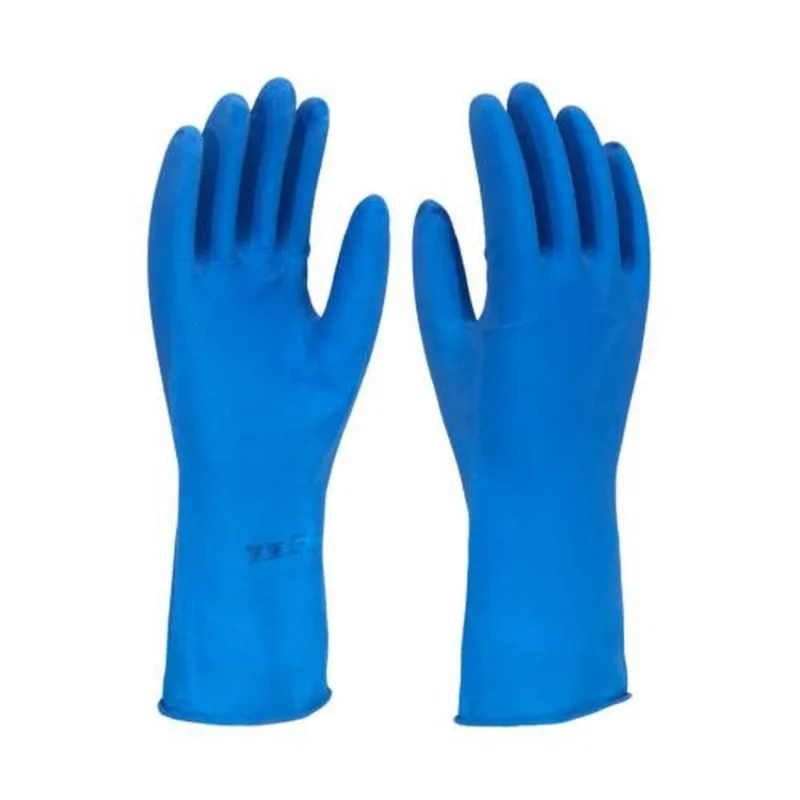 Luva Multiuso Látex Forrada Azul Tamanho 8 (M) - Proteção Mecânica - IMBAT