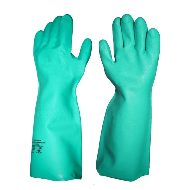 Luva Imbat Nitrílica Longa | Verde 45cm Tamanho 8 Médio - Não Disponível - Agro, Indústria E Comércio
